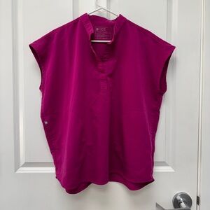 Womens Figs Raspberry Sorbet Scub Top